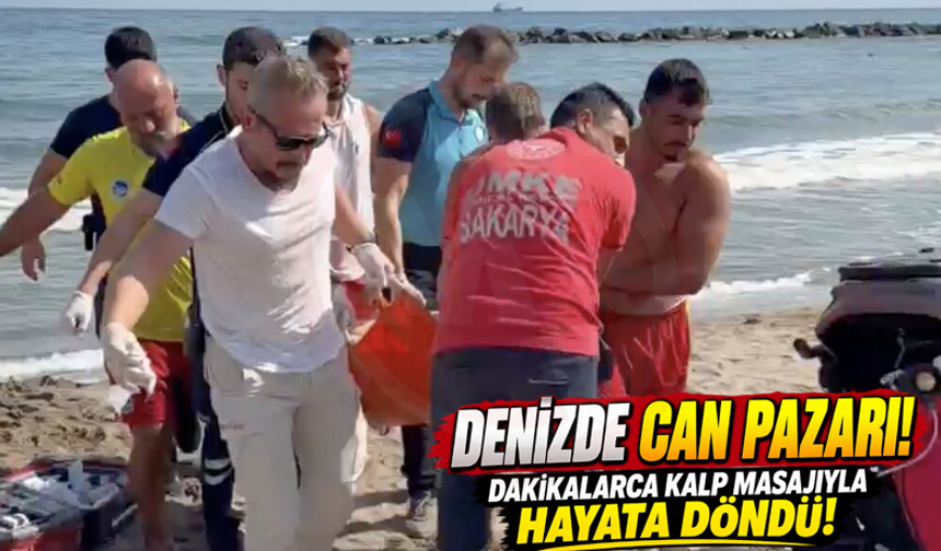 Denizde hareketsiz bulunan vatandaşa dakikalarca kalp masajı yapıldı!