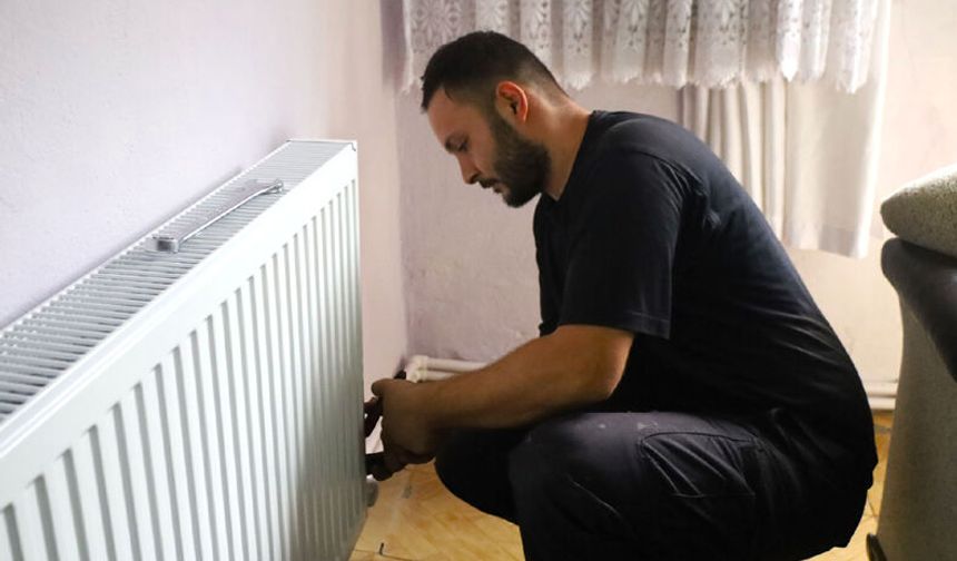 Haneleri doğalgazla buluşturmak için montajlar başladı