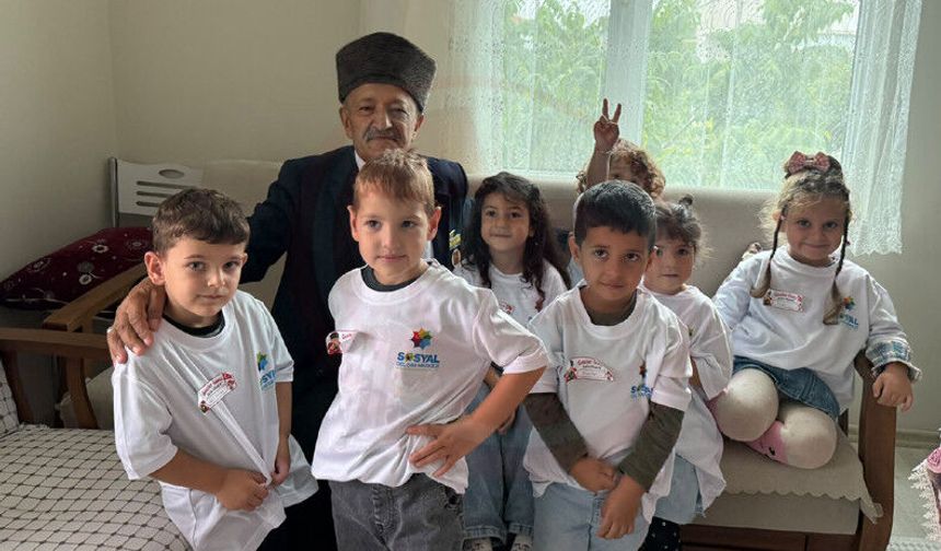 Miniklerden gazilere anlamlı ziyaret