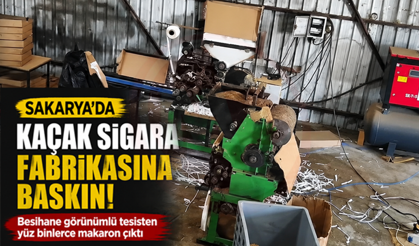 Besihane görünümlü  kaçak sigara  fabrikasına baskın!