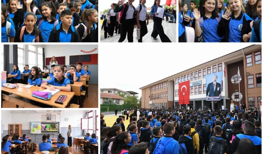Okullarda ders başı yapıldı