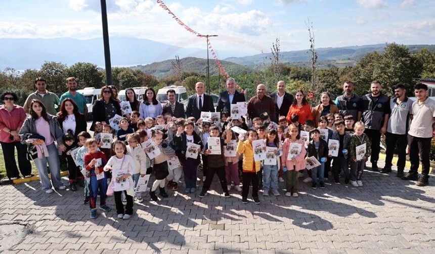 Miniklerden can dostlara sevgi dolu ziyaret