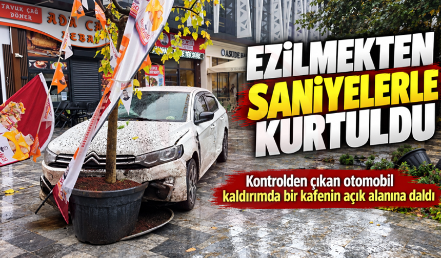 Ezilmekten saniyelerle kurtuldu