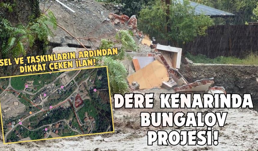 Sel ve taşkınların ardından dikkat çeken ilan!