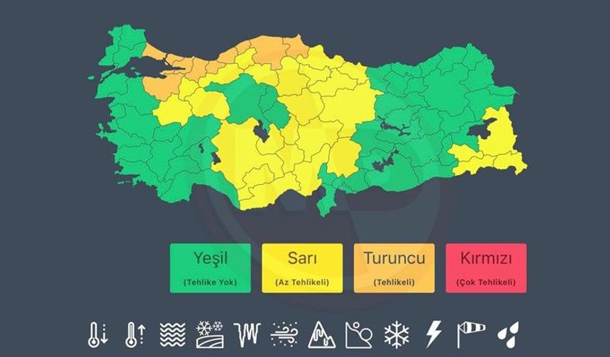 Sakarya için bir kez daha "Turuncu" uyarı