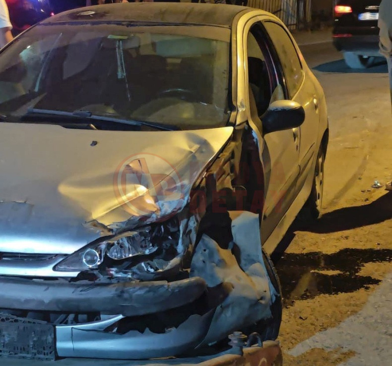 Otomobil Motosikletle Kafa Kafaya Carpisti (4)