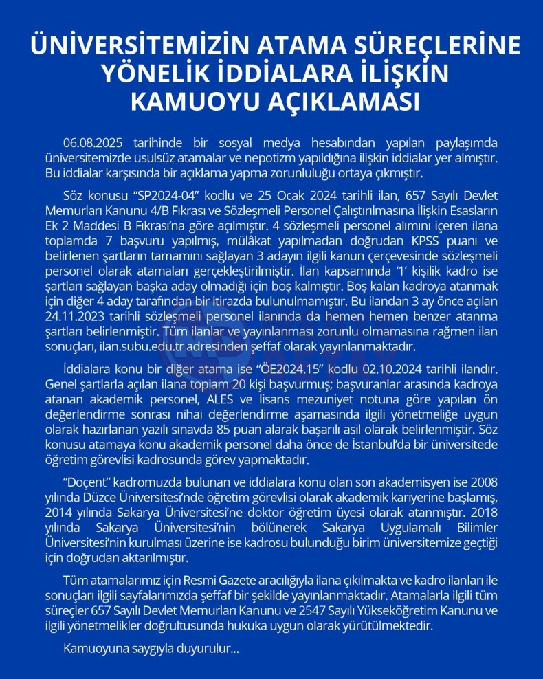 Mehmet Saribiyik Yegenine Ozel Ilan Acti Iddiasi (3)