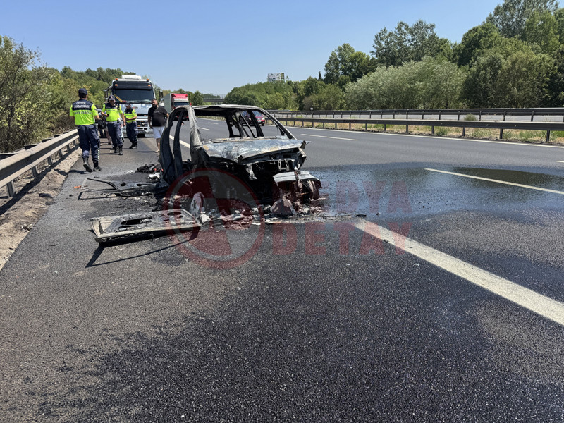 Otoyolda Arac Yanginii4