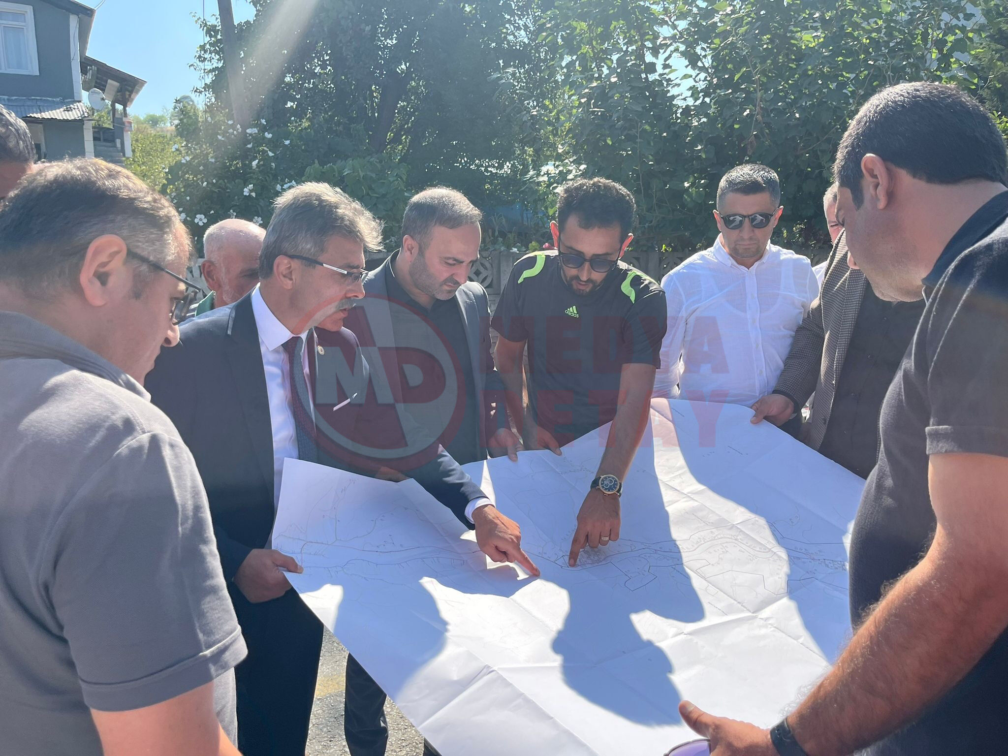 Başkan Şenol Di̇nç Deği̇rmendere’de Doğalgaz Çalişmalarini İnceledi̇ (4)