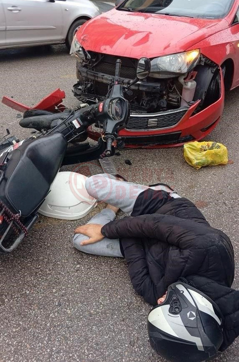 Motosiklet Otomobil Kafa Kafaya Carpisti (2)