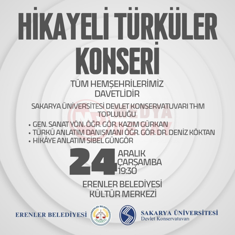 Erenler Belediyesi Hikayeli Turkuler Konseri