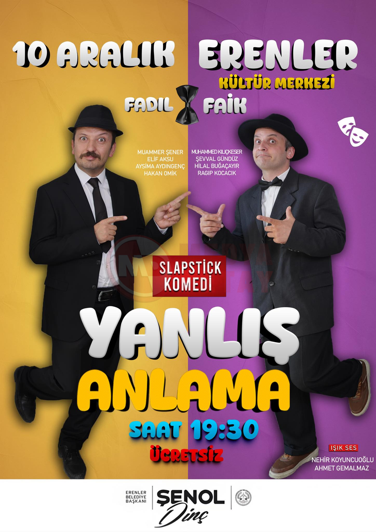 Erenler’de Kültür Ve Sanat Programlari Ti̇yatro İle Devam Edecek