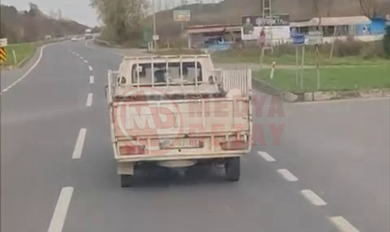 Soguk Havada Kamyonet Kasasinda Yolculuk (1)