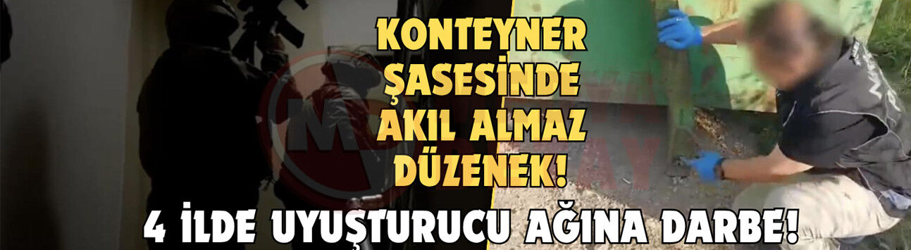 Konteyner şasesindeki akıl almaz uyuşturucu düzeneği dikkat çekti