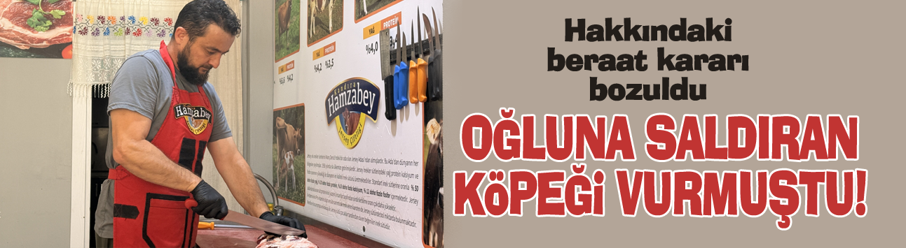 Oğluna saldıran köpeği vurmuştu!