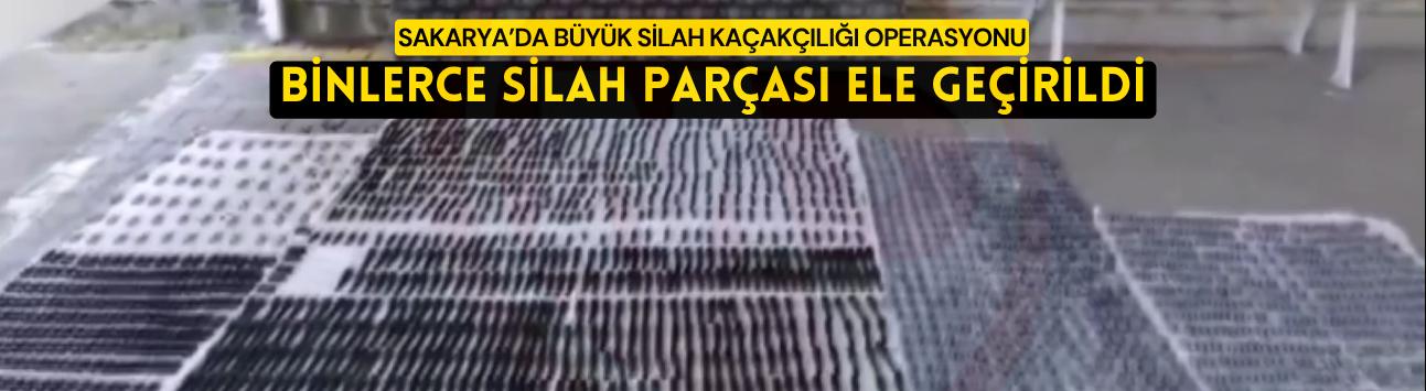Sakarya’da büyük silah kaçakçılığı operasyonu