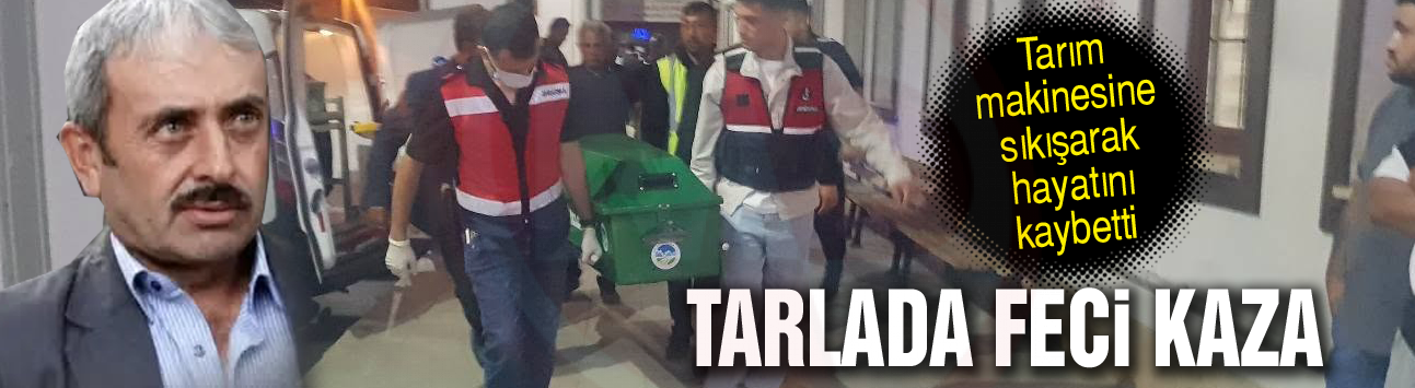 Tarlada feci kaza!
