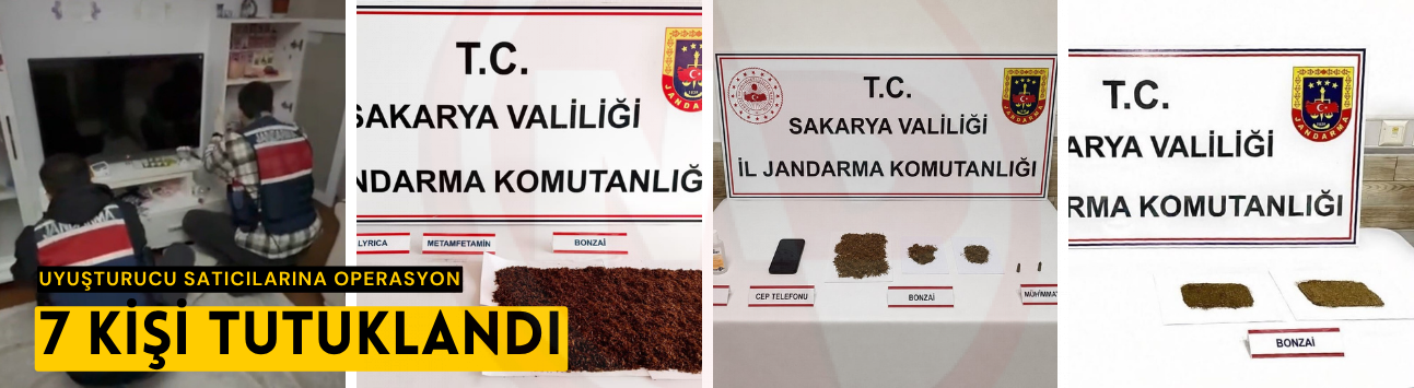 Sakarya’da uyuşturucu satıcılarına operasyon