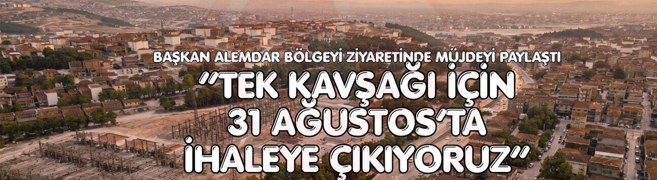 Başkan Alemdar bölgeyi ziyaretinde müjdeyi paylaştı