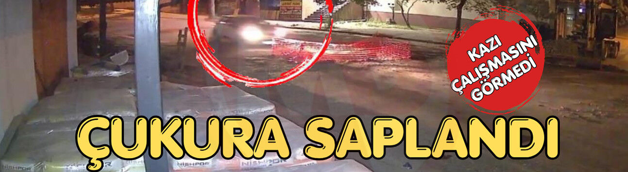 Kazı çalışmasını görmedi! Çukura saplandı