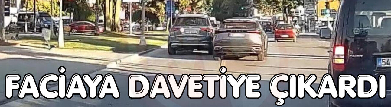Trafiğin yoğunluğuna aldırmadan makas attı