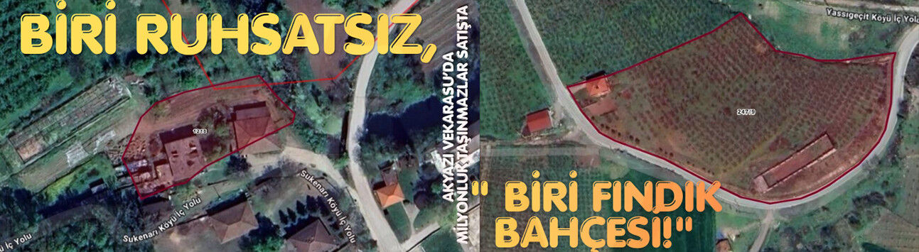 Akyazı ve Karasu’da milyonluk taşınmazlar satışta