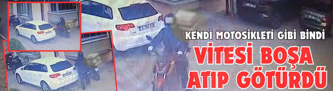 Kendi motosikleti gibi bindi