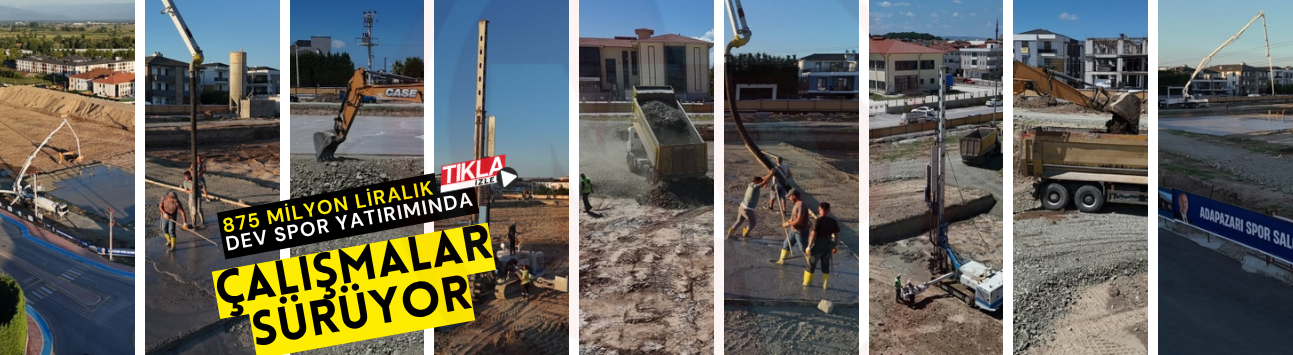 875 milyon liralık dev spor yatırımının çalışmaları sürüyor