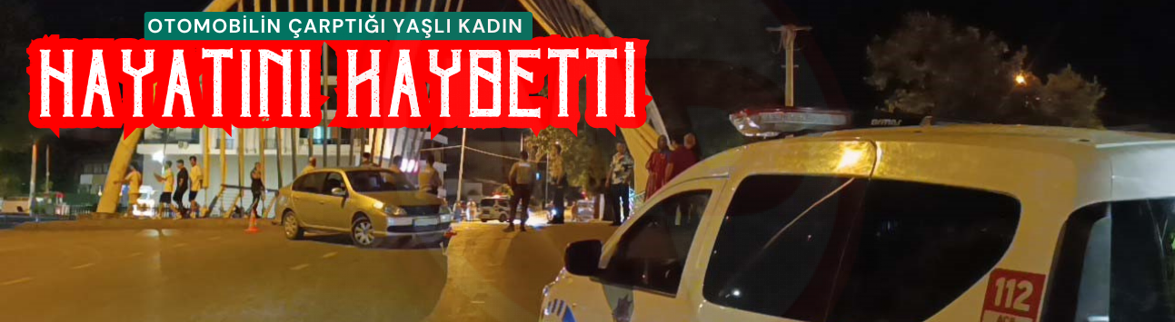 Otomobilin çarptığı yaşlı kadın hayatını kaybetti