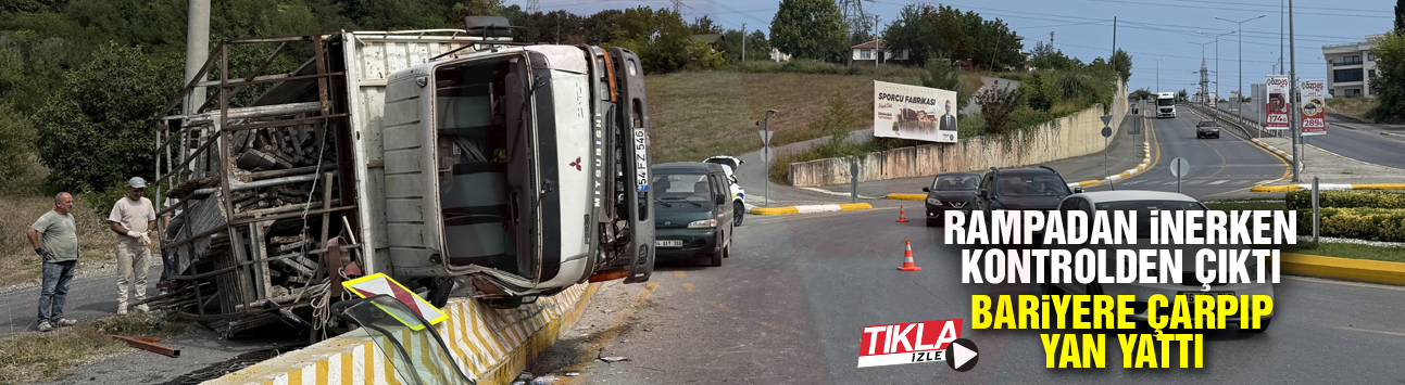 Rampadan inerken kontrolden çıktı!