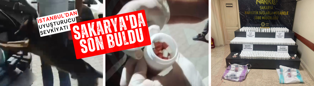 İstanbul'dan uyuşturucu sevkiyatı Sakarya'da son buldu