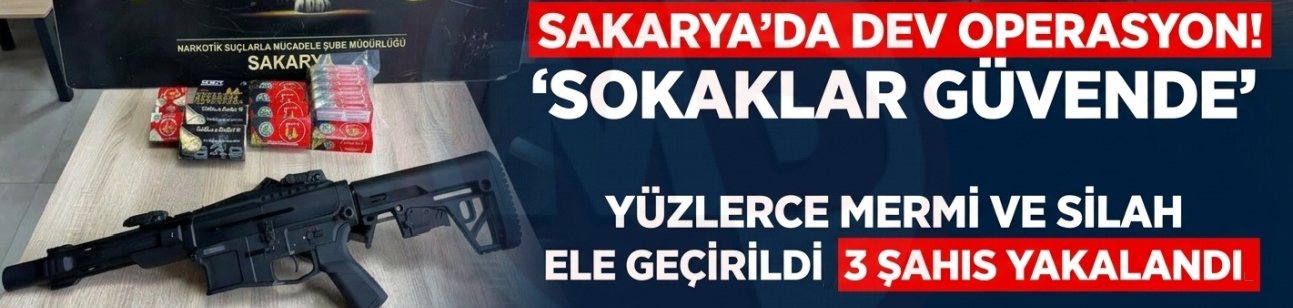 'Sokaklar Güvende' operasyonunda yüzlerce mermi ele geçirildi!