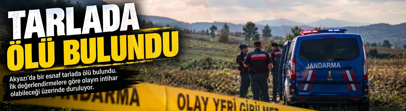 Akyazı’da esnaf tarlada ölü bulundu!