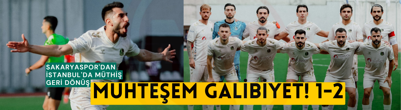 Sakaryaspor'dan muhteşem galibiyet! 1-2