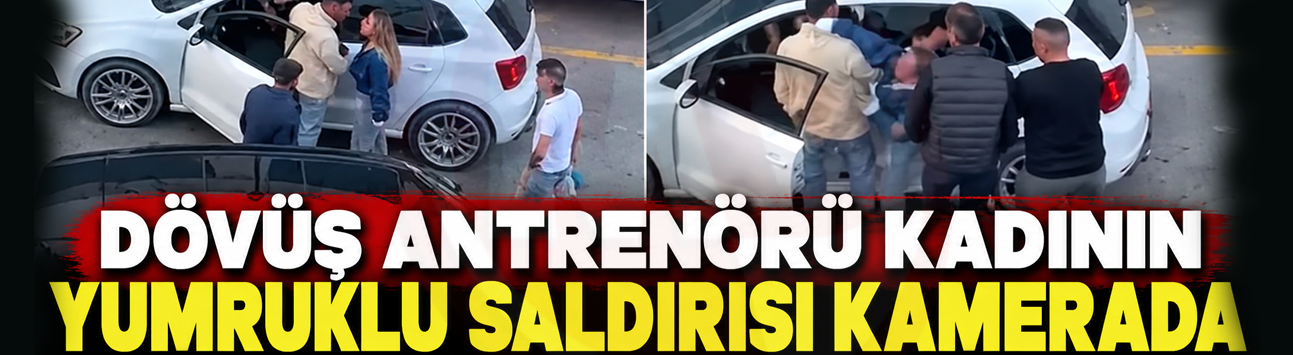 Dövüş antrenörü kadının yumruklu saldırısı kamerada