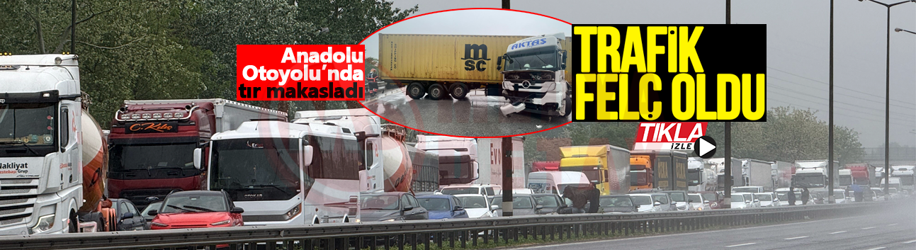 Kaza İstanbul istikametini 1 buçuk saat kapattı
