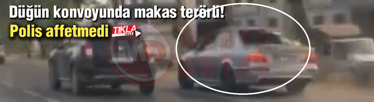 Düğün konvoyunda makas terörü!