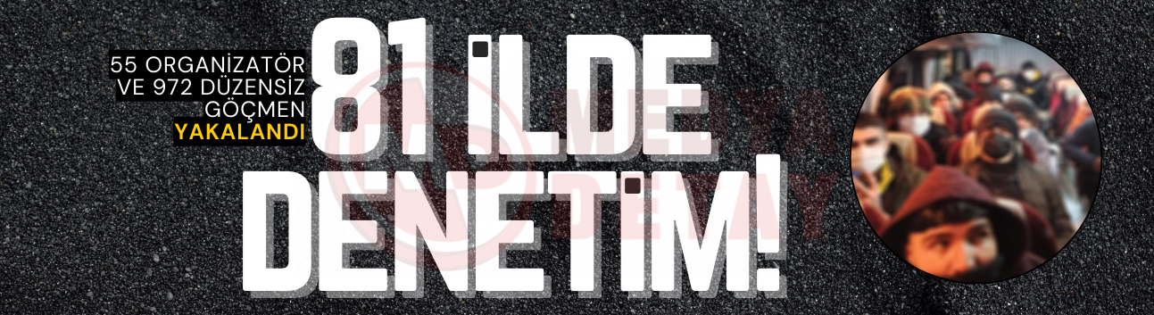 81 ilde 55 organizatör ve 972 düzensiz göçmen yakalandı