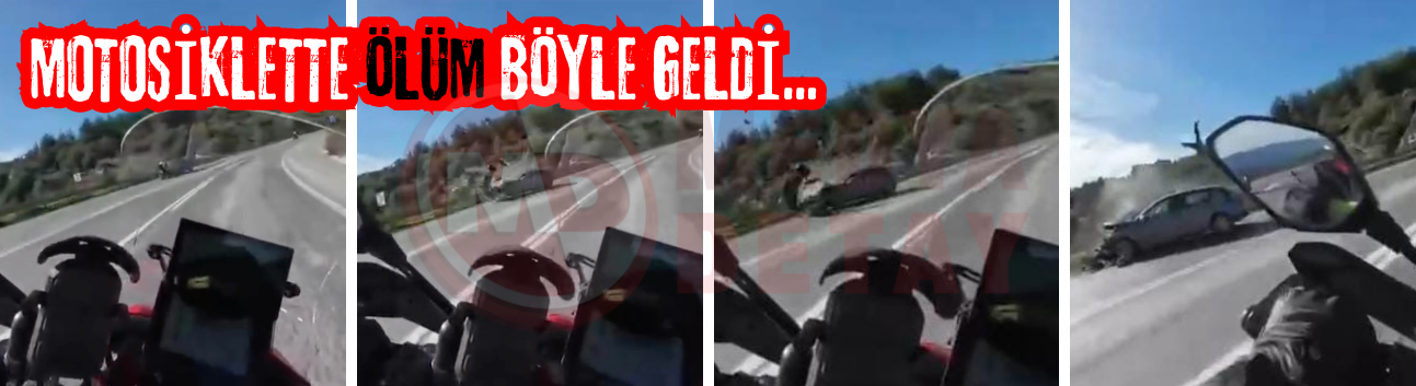 Motosikletle hatalı sollama ölüm getirdi