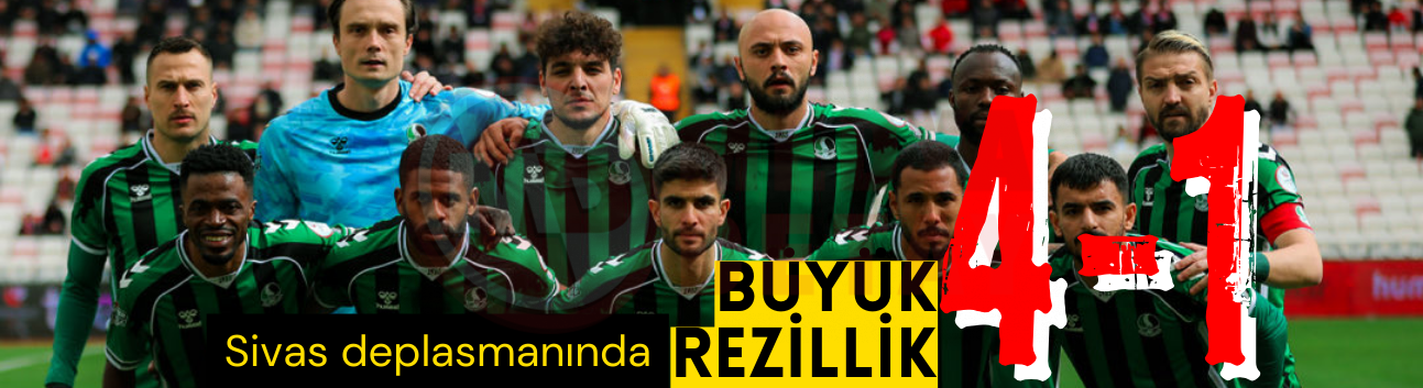 Sivas deplasmanında BÜYÜK REZİLLİK: 4-1!
