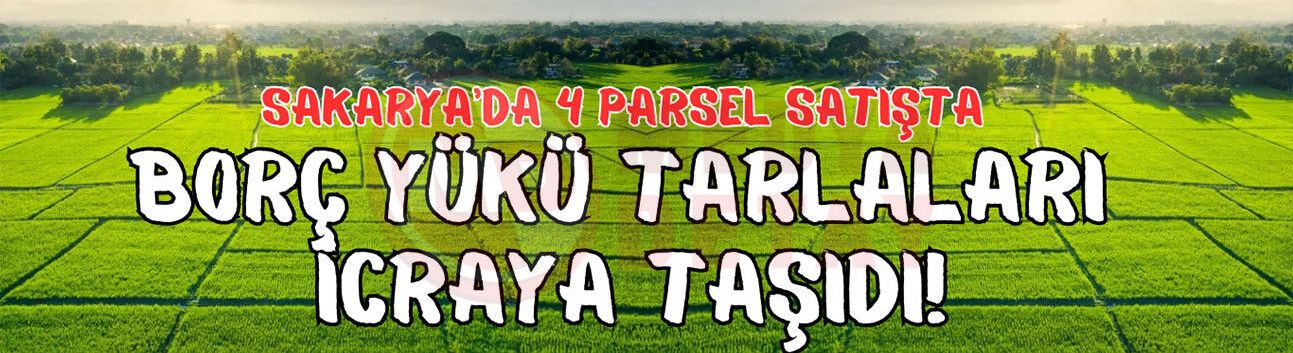Sakarya’da 4 parsel satışta