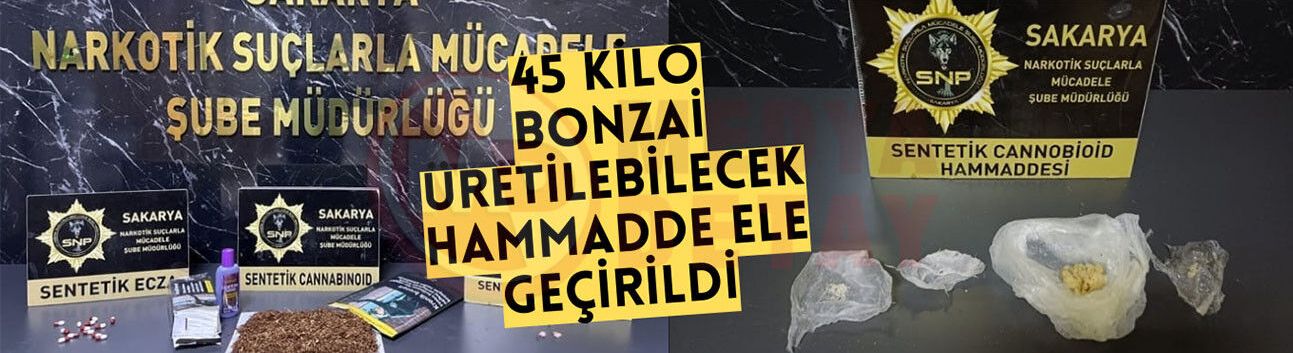 Sakarya’da uyuşturucu operasyonu!