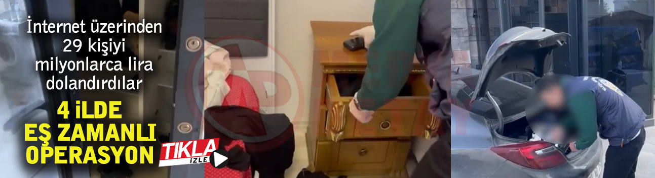 İnternet üzerinden 29 kişiyi milyonlarca lira dolandırdılar
