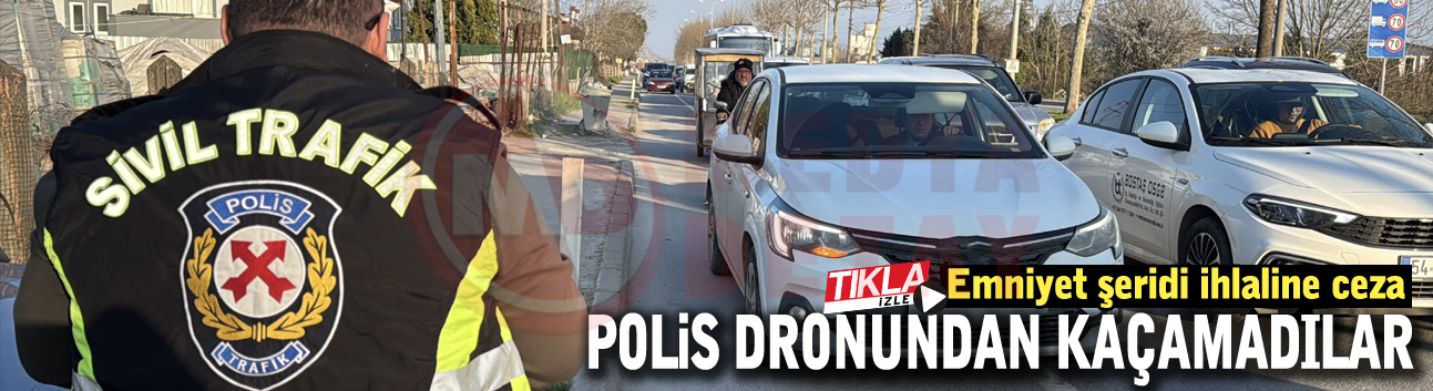 Polis dronundan kaçamadılar