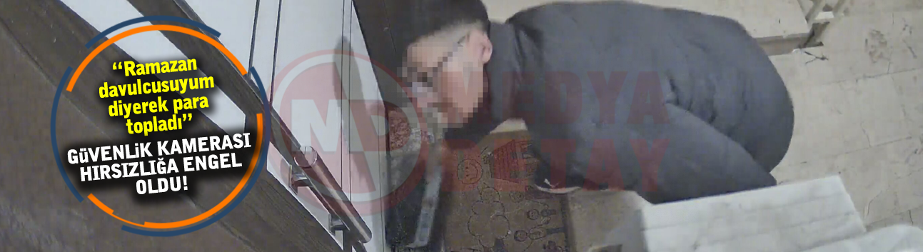 Güvenlik kamerası hırsızlığa engel oldu!