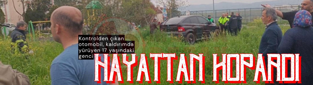 Kontrolden çıkan otomobil bir genci hayattan kopardı