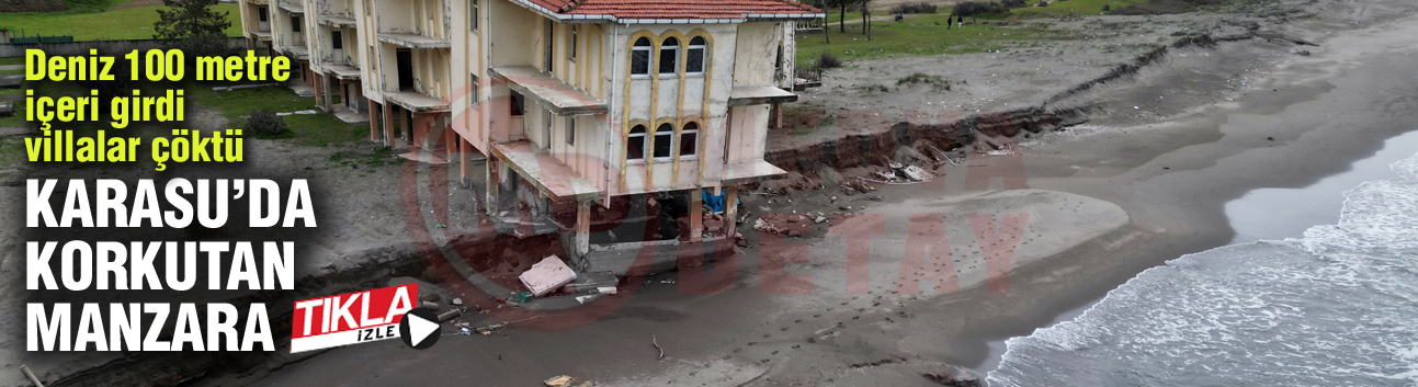 Karasu'da korkutan manzara