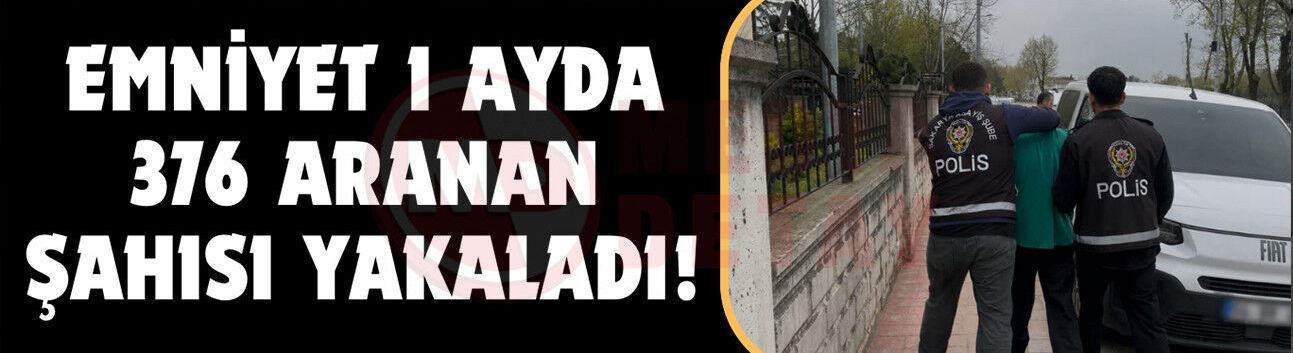 1 ayda 376 aranan şahıs yakalandı!